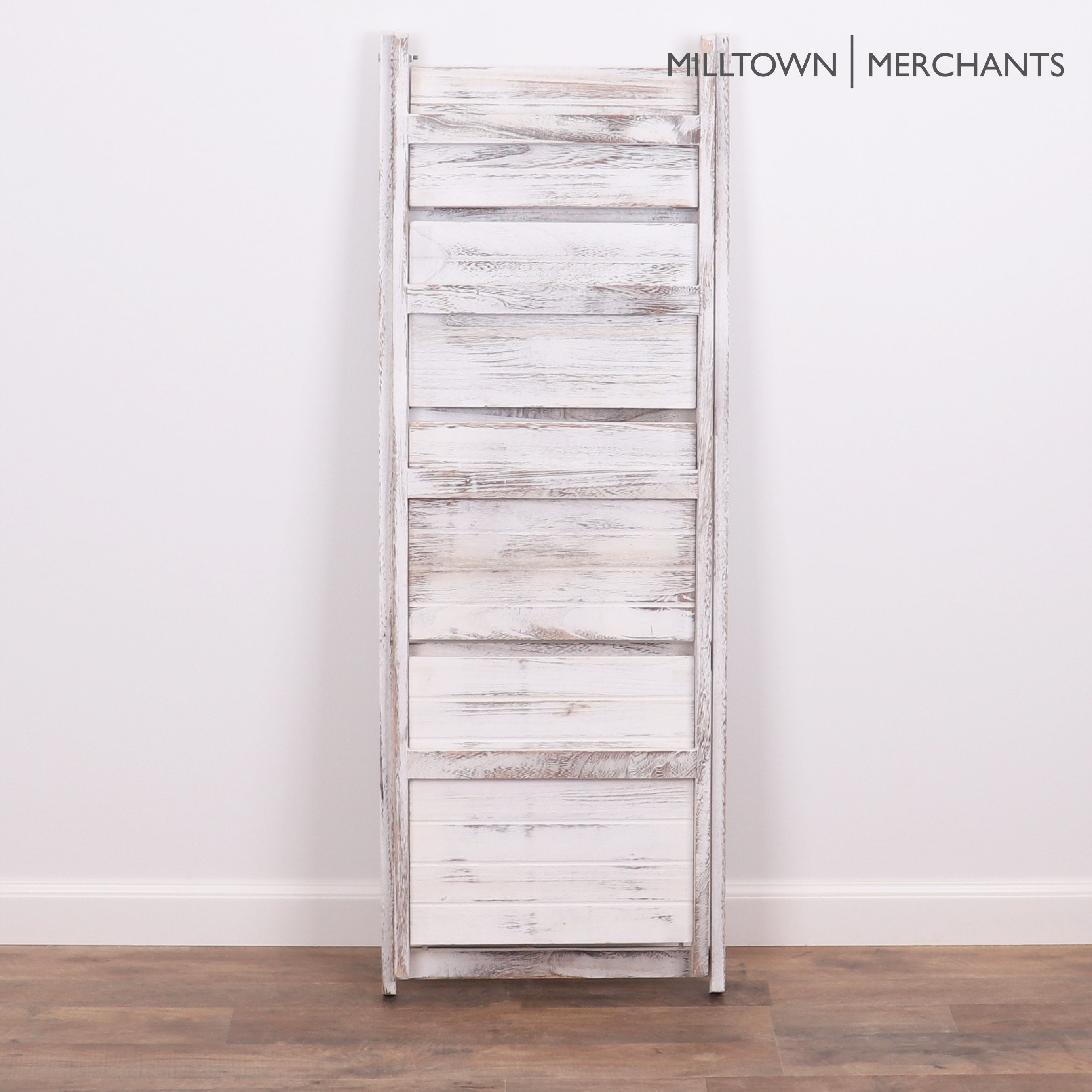 White Ladder Shelf Distressed Bookshelf Rustic Ladder Bookshelf