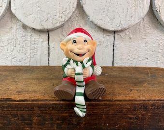 Nationwide, NFR, Inc. Christmas Elf~Shelf Sitter “Scooter Elf”~1986 W/Box