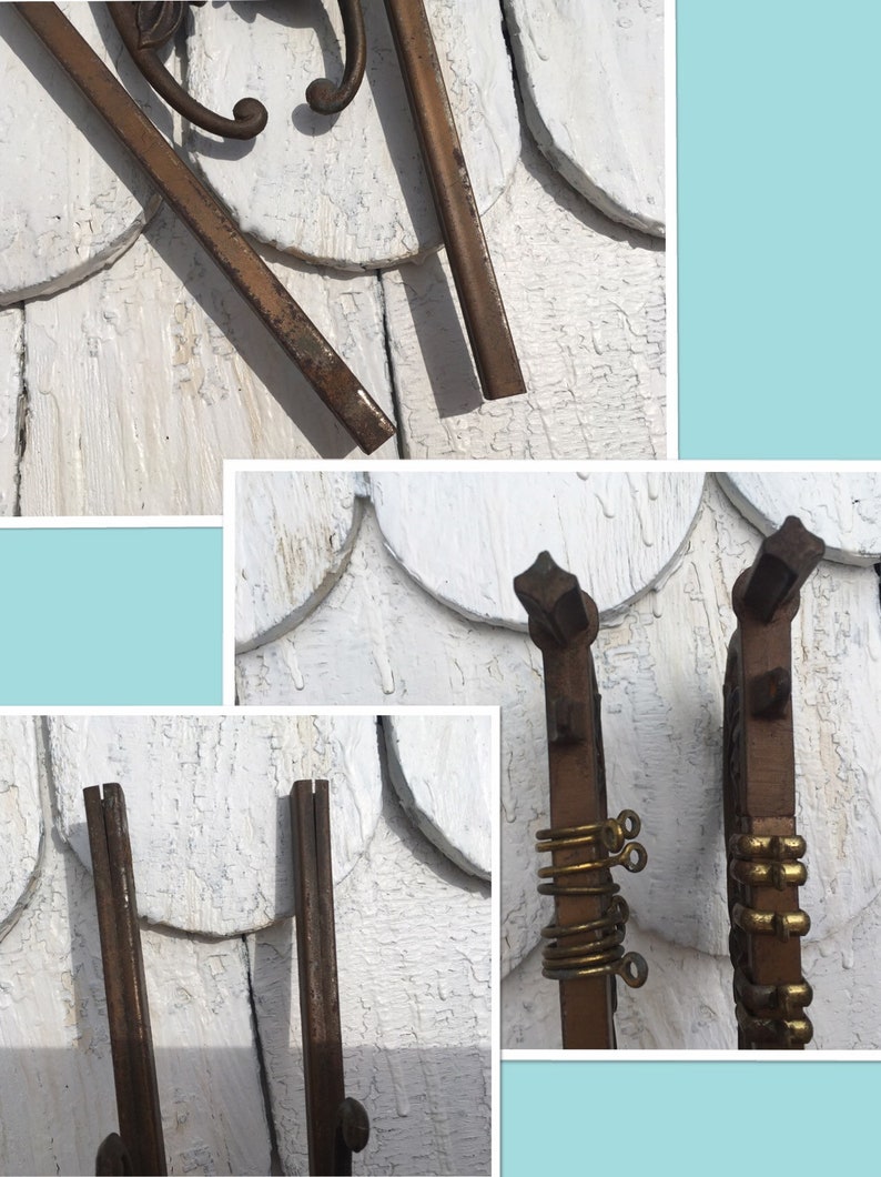 Cast Iron Vintage Swing Arm Extending Drapery Curtain Flag Etsy