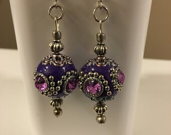 Powerful Purple Earrings
