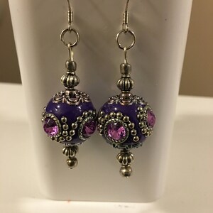 Powerful Purple Earrings