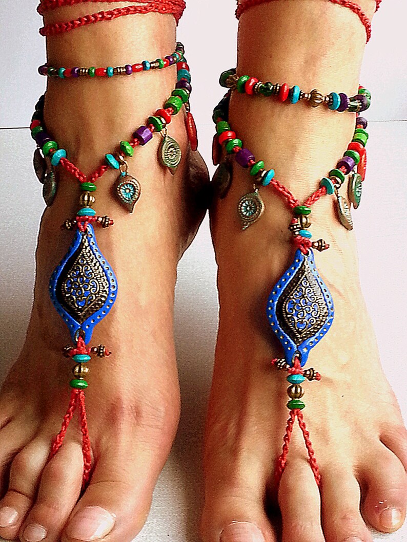 boho barefoot sandals