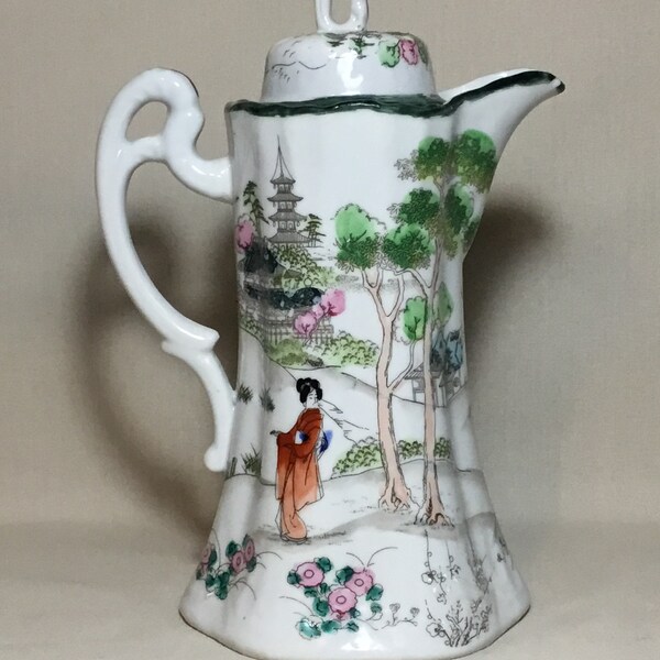 Japanese Porcelain Pitcher Etsy