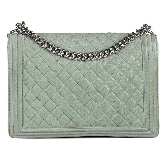 Chanel Wallet on Chain Quilted Caviar Ruthenium Blue - US