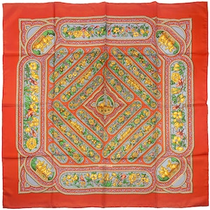 Hermes Scarf &quot;Qalamdan&quot; by Catherine Baschet Vintage 90cm Silk | Foulard Carre