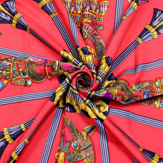 Hermes Scarf in Printed Silk Les Raisins de la Mer by Pierre Péron - Ruby  Lane