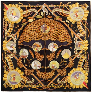 Hermes Scarf &quot;Ombrelle Magique&quot; by Pierre Marie 90cm Silk | Carre Foulard