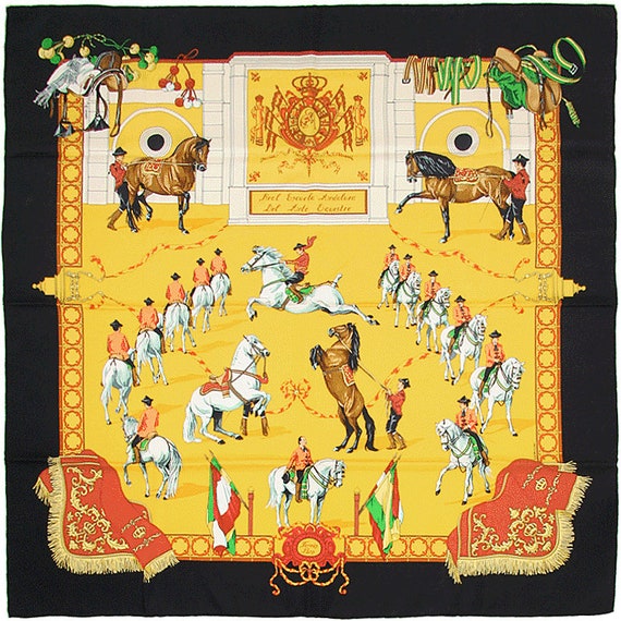 Hermes Scarf "Real Escuela Andaluza" by Hubert de… - image 1