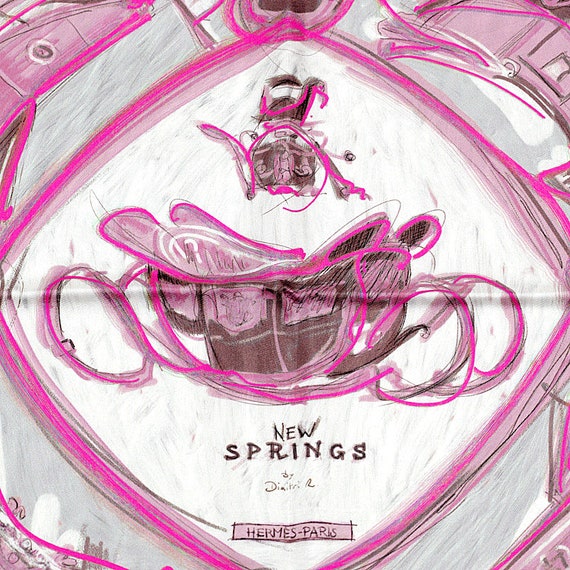 Hermes Scarf "New Springs" by Dimitri Rybaltchenk… - image 2