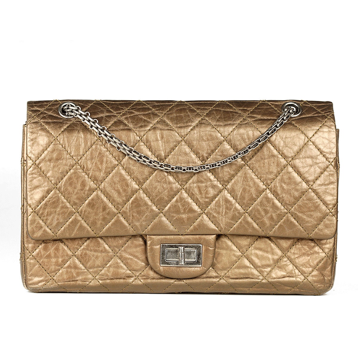 Chanel Bag 2.55 Reissue Aged Calfskin With Silver Hardware 227 