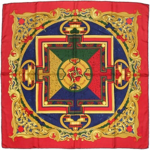 Hermes Scarf "Animaux Solaires" by Zoe Pauwels Vintage 90cm Silk | Carre Foulard
