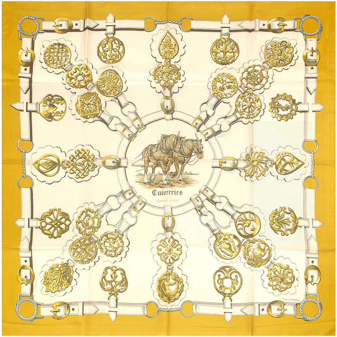 Parures De Samourais Hermes Cotton Scarf Hermes Scarf