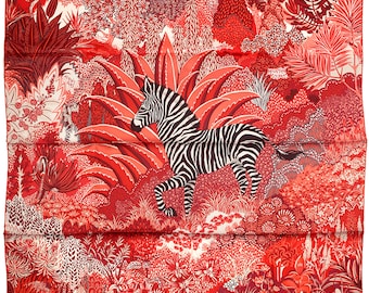 Hermes Scarf "Mountain Zebra" by Alice Shirley 90cm Silk | Carre Foulard