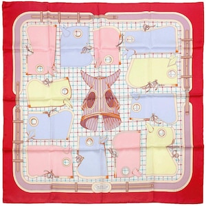 Hermes Scarf &quot;Camails&quot; by Francoise De La Perriere 90cm Silk | Carre Foulard NIB