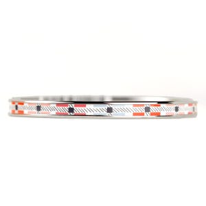 Hermes Armband Emaille Palladium Silber 65 Schmal | Armreif SHW