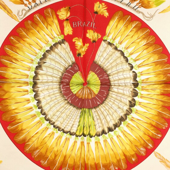 Hermes シルクスカーフ ブラジルデザイン エルメス スカーフ「ブラジル」ローレンス・ブルトゥーミエ作