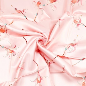 Hermes Scarf &quot;Fleurs de Fuchsia&quot; by Leigh P. Cook 90cm Silk | Carre Foulard
