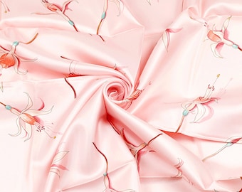 Hermes Scarf "Fleurs de Fuchsia" by Leigh P. Cook 90cm Silk | Carre Foulard