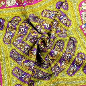 Hermes Scarf "Qalamdan" by Catherine Baschet Vintage 90cm Silk | Foulard Carre