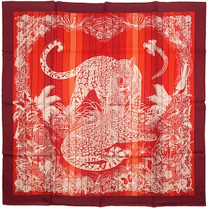 Hermes Scarf &quot;Jungle Love Rainbow&quot; by Robert Dallet 90cm Silk | Carre Foulard