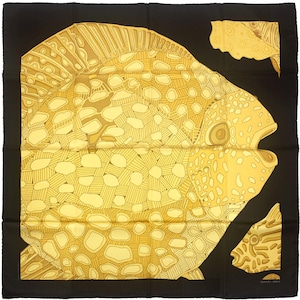 Hermes Scarf &quot;Grands Fonds II&quot; by Annie Faivre 90cm Silk | Carre Foulard
