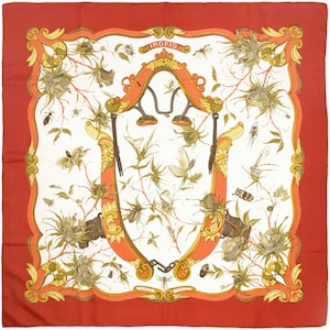 Hermes Scarf "Ingrid" by Lenke Szechenzyl Vintage 90cm Silk | Carre Foulard