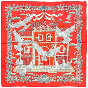 Hermes Scarf &quot;Envol&quot; by Joachim Metz 90cm Silk | Carre Foulard