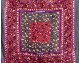 エルメス カシミア ショール 140 cm GM "Chasse en Inde" by Michel Duchene |スカーフ カレ スカーフ
