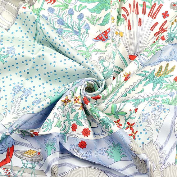 Hermes Scarf "Le Premier Chant" by Sophia Andreott