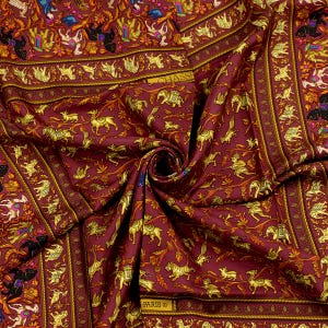 Hermes Scarf &quot;Chasse en Inde&quot; by Michel Duchene 90cm Silk | Carre Foulard