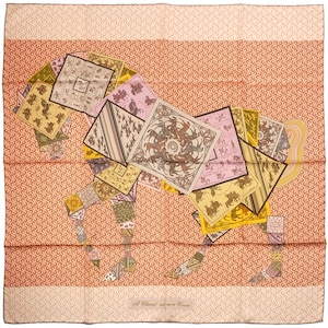 Hermes Scarf &quot;A Cheval Sur Mon Carre&quot; by Bali Barret 90cm Silk | Carre Foulard