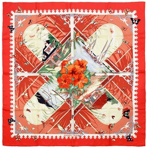 Hermes Scarf "Varangues" by Dimitri Rybaltchenko Vintage 90cm Silk | Carre Foulard
