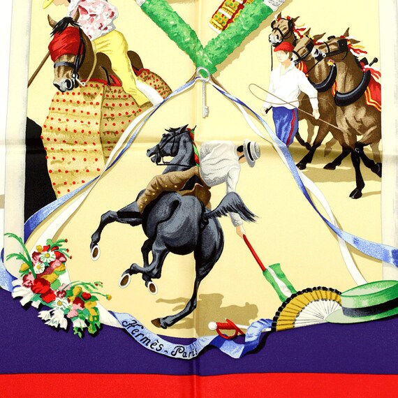 Hermes Scarf "Plaza de Toros" by Hubert de Watrig… - image 2