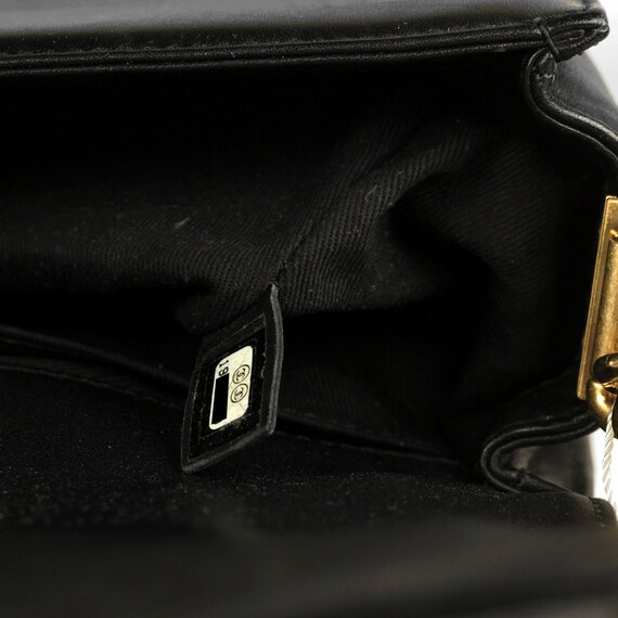 Chanel Boy Bag Medium Black Braided Sheepskin Gold Hardware Etsy