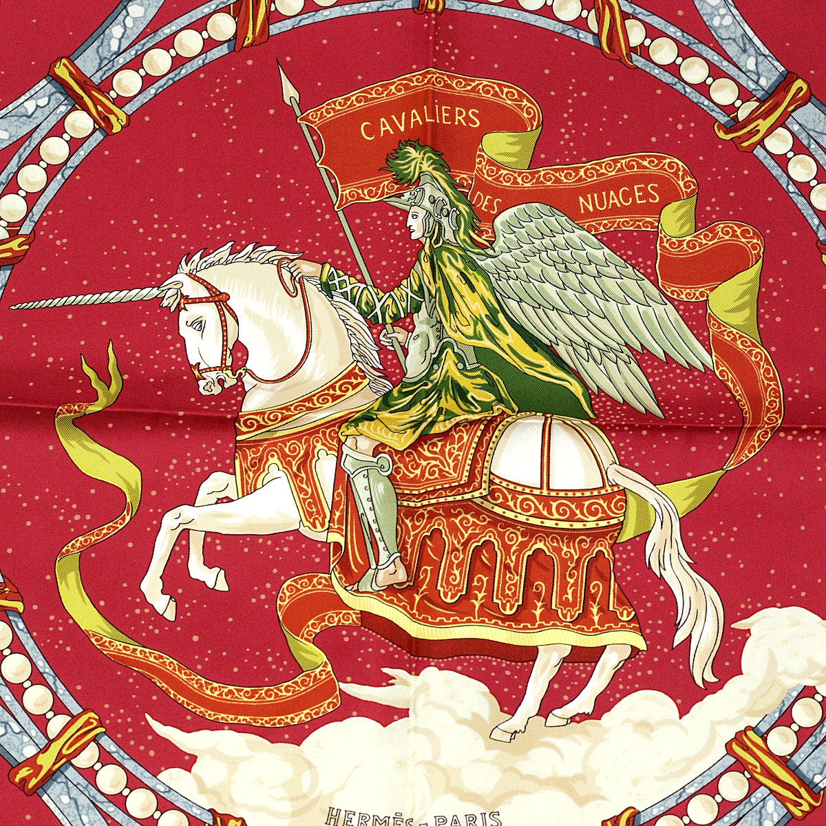 エルメス カヴァリエ・デ・ヌアージュ スカーフ Hermes Scarf 