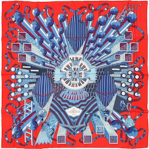 Hermes Cashmere Schal 140 cm „Point d’Orgue“ von Pierre Marie | Halstuch Carre Foulard