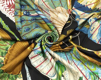 Hermes Scarf "Brise de Charme" by Julia Abadie 90cm Silk | Carre Foulard