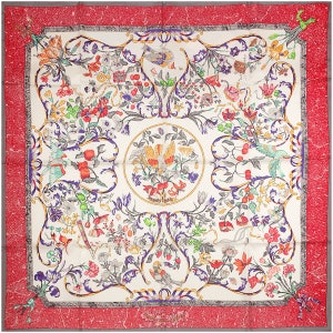 Hermes Scarf "Pierres d'Orient et d'Occident" by Zoe Pauwels 90cm Silk | Carre Foulard