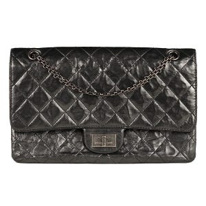 Chanel Bag 2.55 Reissue Aged Calfskin Leather SHW Black Large 227 | 100% Authentic