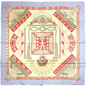 Hermes Scarf &quot;Huaca Piru&quot; by Sophie Koechlin 90cm Silk | Carre Foulard
