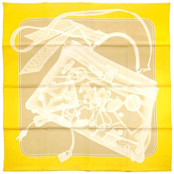 Hermes Scarf "Please Check In" by Dimitri Rybaltc… - image 1