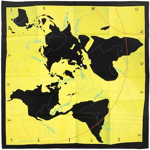Hermes Scarf &quot;Le Monde est Une Fleuve&quot; by Bali Barret 90cm Silk | Carre Foulard