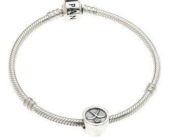 Hockey Charm With Your Birthstone (for Pandora Bracelets)