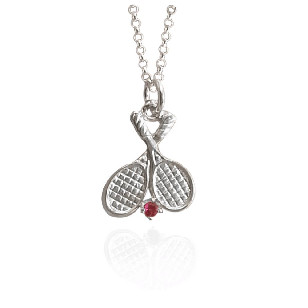 Silver Tennis Doubles Necklace Tennis Jewelry Cubic Zirconia Etsy