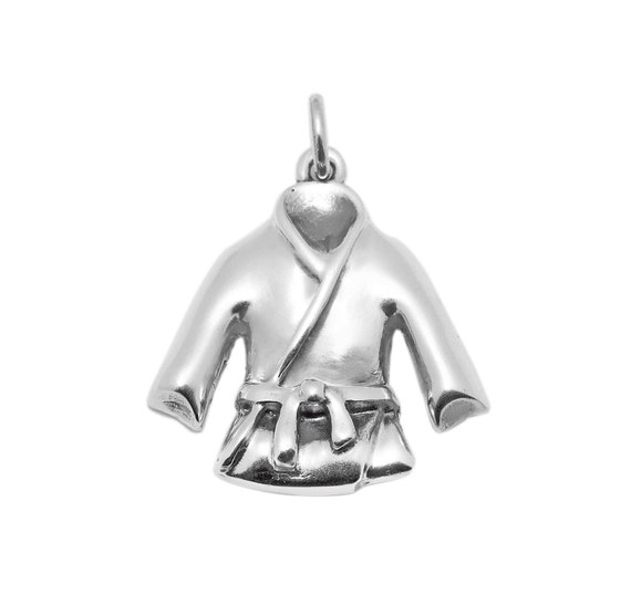 Martial Arts Charm Antiqued Sterling Silver 3D Martial Arts Charm Antiqued Sterling Silver 3D