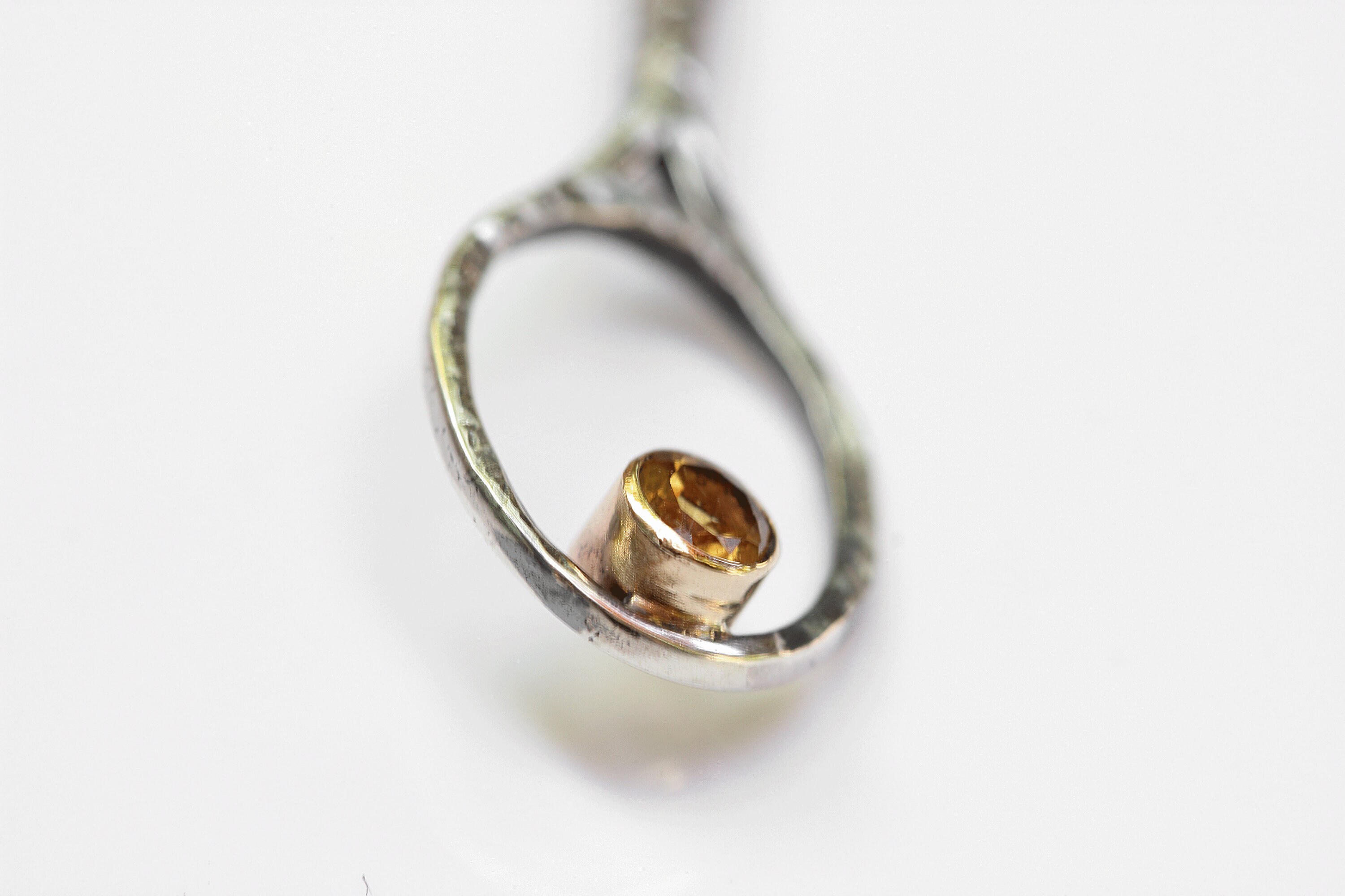 Tennis Racket Earrings Gold Natural Citrine in 14K Gold Etsy