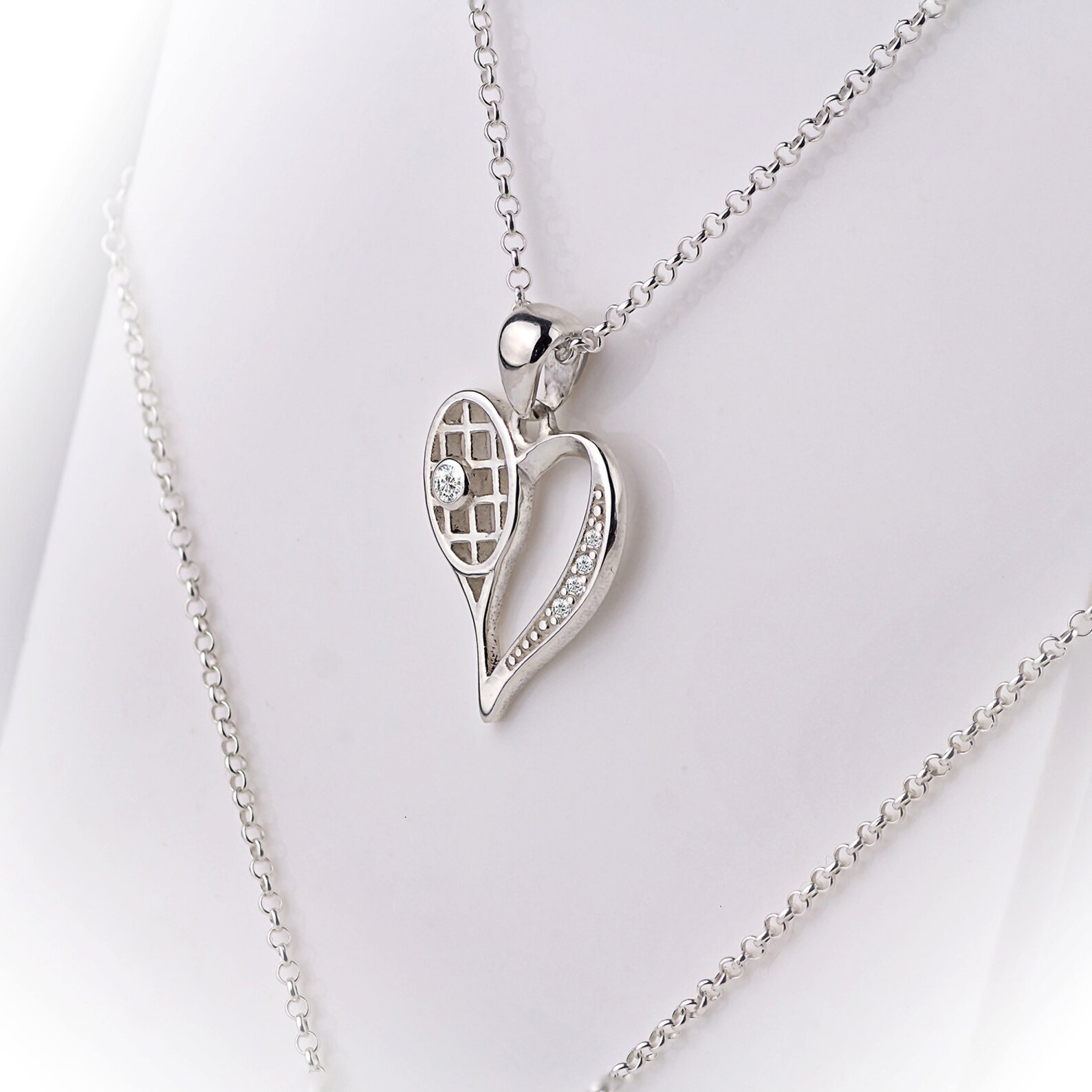 Tennis Heart Necklace Tennis Jewellery Sports Jewelry Etsy Canada