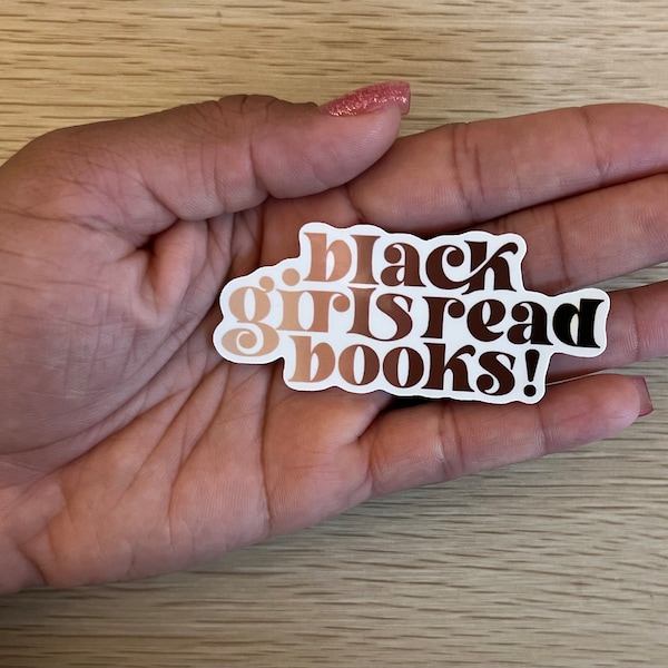 Black Girls Read Too Sticker,  Black History Month Stickers, Black History, Black Girl Art, Black History