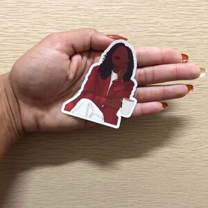 Coffee Girl Sticker, Cute Black Girl Sticker, Black Girl Stickers, Afro Girl, Autumn Sticker, Book Worm Gift, Book Lover, Gift for Readers