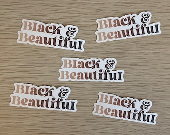 Black & Beautiful Sticker, Black History Month Stickers, Black History, Black Girl Art, Black History